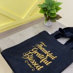 Black Tote Bag – Thankful