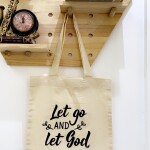 Neutral Tote Bag – Let Go, Let God